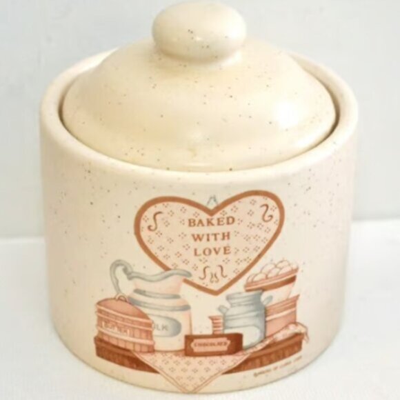 Vintage House Of LLoyd Baked With Love Creamer Sugar 1989 Dining Serveware - Picture 4 of 10